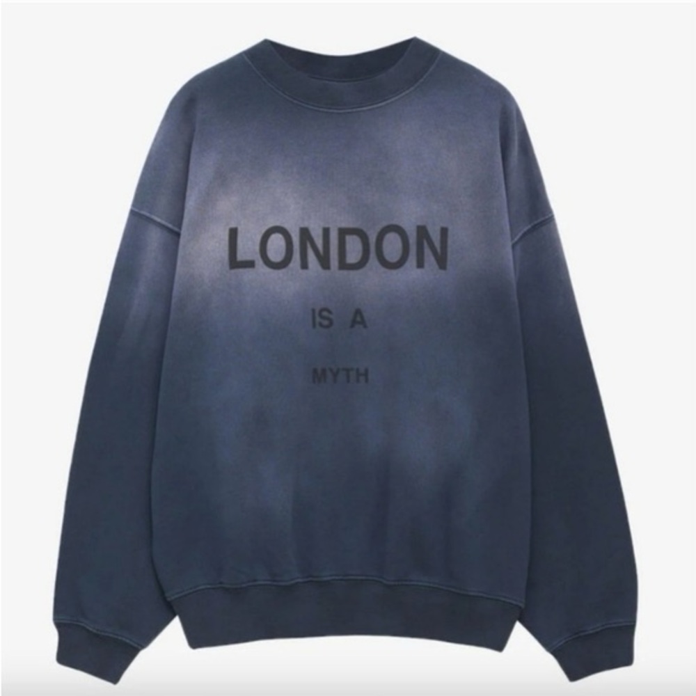 Anine Bing London Is A Myth Blue Sweatshirt
